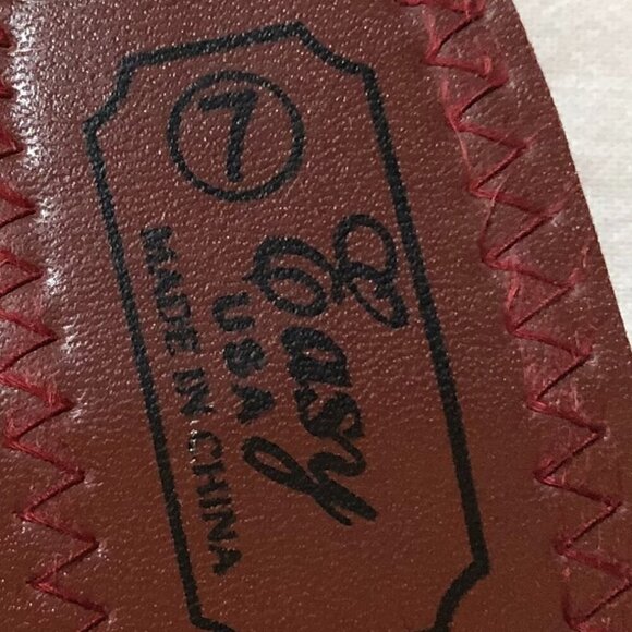 Easy U.S.A. Chinese Slippers with Roses Brown Size 7 NWOT - Picture 9 of 9